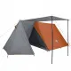 Къмпинг палатка за 3 души сив/оранжев 465x220x170 см 185T тафта