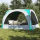 Парти палатка зелена 360x360x215 см 185T тафта