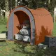 Палатка за съхранение сиво и оранжево 204x183x178 см 185T тафта