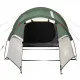Къмпинг палатка за 4 души зелена 360x140x105 см 185T тафта