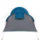 Къмпинг палатка за 4 души синя 360x135x105 см 185T тафта
