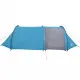 Къмпинг палатка за 4 души синя 405x170x106 см 185T тафта