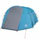 Къмпинг палатка за 4 души синя 420x260x153 см 185T тафта
