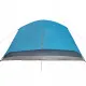 Къмпинг палатка за 6 души синя 412x370x190 см 190T тафта