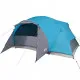 Къмпинг палатка за 8 души синя 360x430x195 см 190T тафта