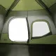 Къмпинг палатка за 6 души зелена затъмняващ плат водоустойчива