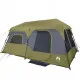 Къмпинг палатка за 9 души зелена затъмняващ плат водоустойчива