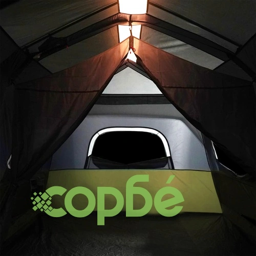 Семейна палатка с LED 9-местна светлозелена бързо освобождаване на топ цена от sorbe.bg Семейна палатка с LED 9-местна светлозелена бързо освобождаване ➤ топ цена ➤ sorbe.bg