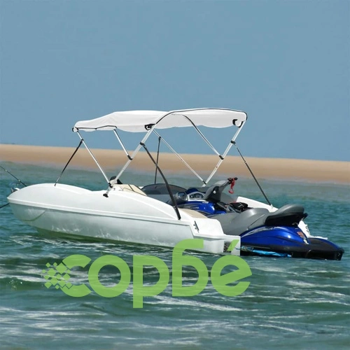 Тента за лодка с 3 дъги странични стени 183x(137-152)x137 см ➤ топ цена ➤ sorbe.bg