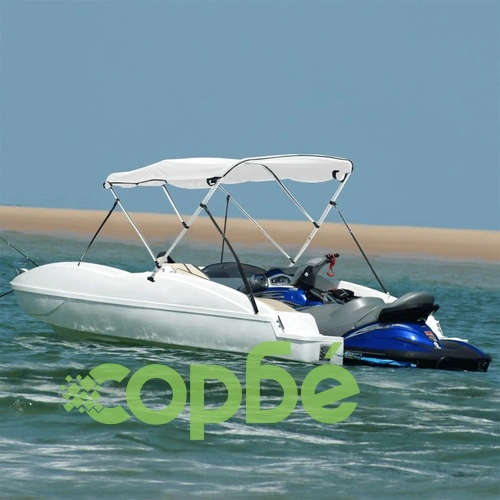 Тента за лодка с 3 дъги странични стени 183x(154-167)x137 см ➤ топ цена ➤ sorbe.bg