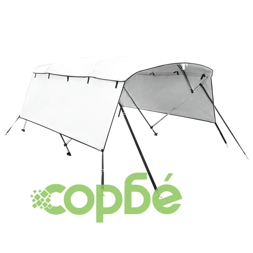 Тента за лодка с 4 дъги странични стени 243x(230-244)x137 см ➤ топ цена ➤ sorbe.bg