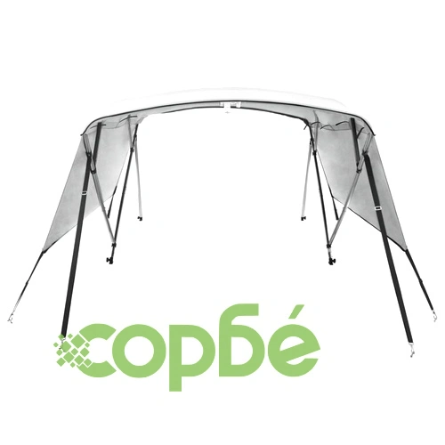 Тента за лодка с 4 дъги странични стени 243x(230-244)x137 см ➤ топ цена ➤ sorbe.bg