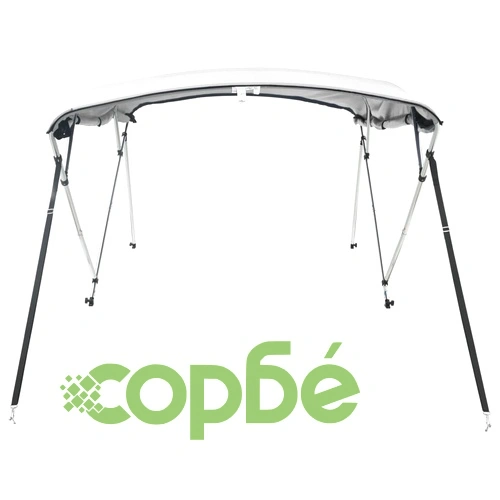 Тента за лодка с 4 дъги странични стени 243x(230-244)x137 см ➤ топ цена ➤ sorbe.bg