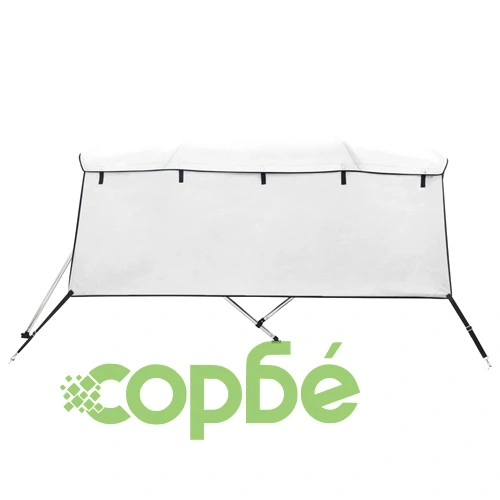 Тента за лодка с 4 дъги странични стени 243x(230-244)x137 см ➤ топ цена ➤ sorbe.bg