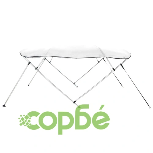 Тента за лодка с 4 дъги странични стени 243x(230-244)x137 см ➤ топ цена ➤ sorbe.bg