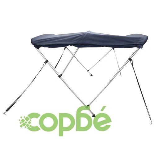 Тента за лодка с 4 дъги странични стени 243x(230-244)x137 см ➤ топ цена ➤ sorbe.bg