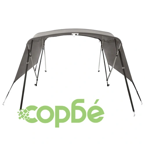Тента за лодка с 4 дъги странични стени 243x(230-244)x137 см ➤ топ цена ➤ sorbe.bg