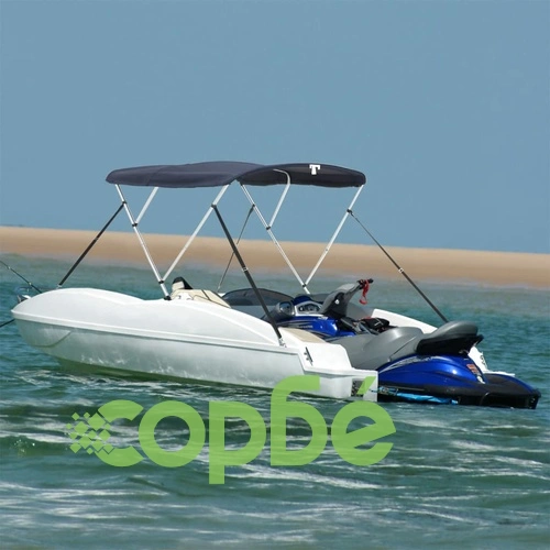 Тента за лодка с 3 дъги мрежести страници 183x(137-152)x137 см ➤ топ цена ➤ sorbe.bg