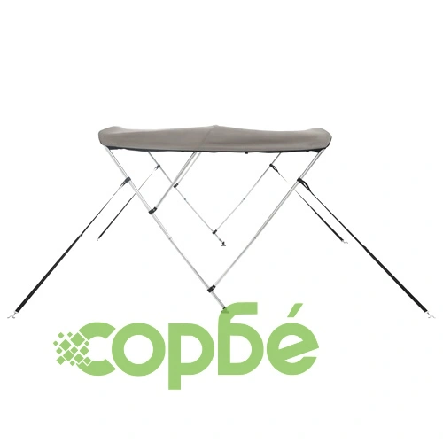 Тента за лодка с 3 дъги мрежести страници 183x(137-152)x137 см ➤ топ цена ➤ sorbe.bg