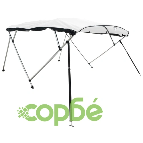 Тента за лодка с 4 дъги мрежести страници 243x(230-244)x137 см ➤ топ цена ➤ sorbe.bg