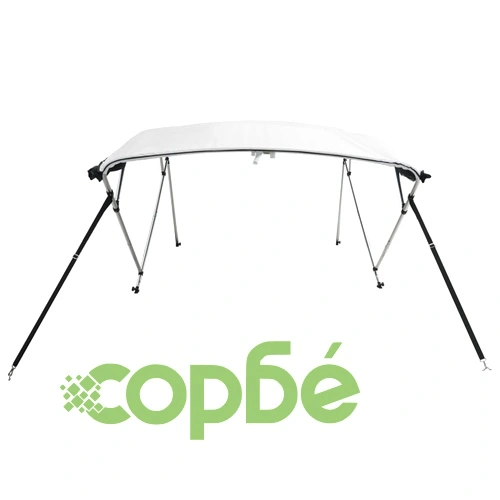 Тента за лодка с 4 дъги мрежести страници 243x(230-244)x137 см ➤ топ цена ➤ sorbe.bg