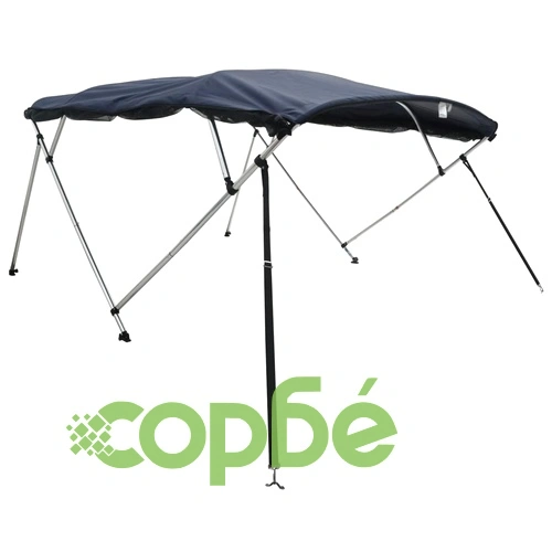 Тента за лодка с 4 дъги мрежести страници 243x(230-244)x137 см ➤ топ цена ➤ sorbe.bg