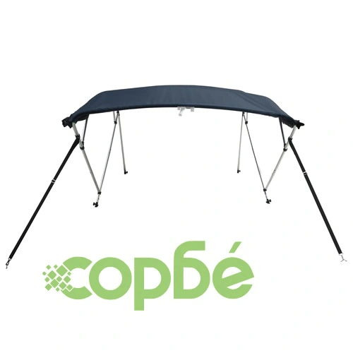 Тента за лодка с 4 дъги мрежести страници 243x(230-244)x137 см ➤ топ цена ➤ sorbe.bg