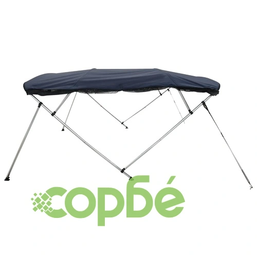 Тента за лодка с 4 дъги мрежести страници 243x(230-244)x137 см ➤ топ цена ➤ sorbe.bg