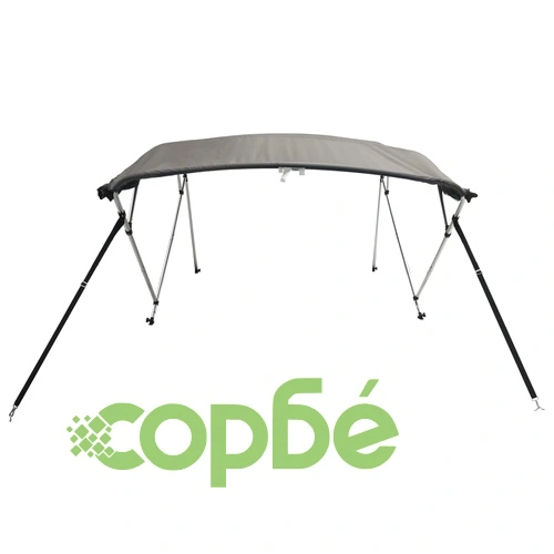 Тента за лодка с 4 дъги мрежести страници 243x(200-213)x137 см ➤ топ цена ➤ sorbe.bg