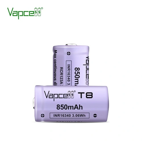 Батерия Vapcell 16340 T8 850mah 3A ➤ топ цена ➤ sorbe.bg