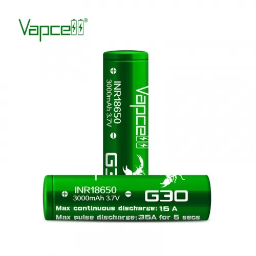 Батерия Vapcell 18650 G30 3000mah 15A ➤ топ цена ➤ sorbe.bg