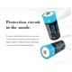 Батерия Vapcell P1608A 16340 800mAh със защита и Micro USB зареждане