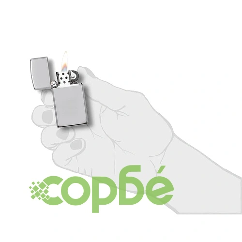 Запалка Zippo 1610 Polished Chrome, Slim ➤ топ цена ➤ sorbe.bg