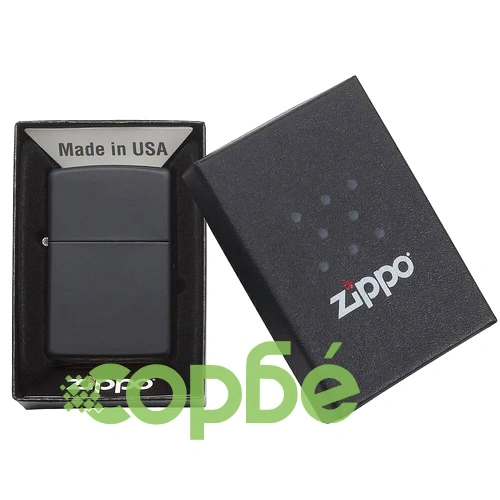Запалка Zippo 1618 Black Matte Slim ➤ топ цена ➤ sorbe.bg