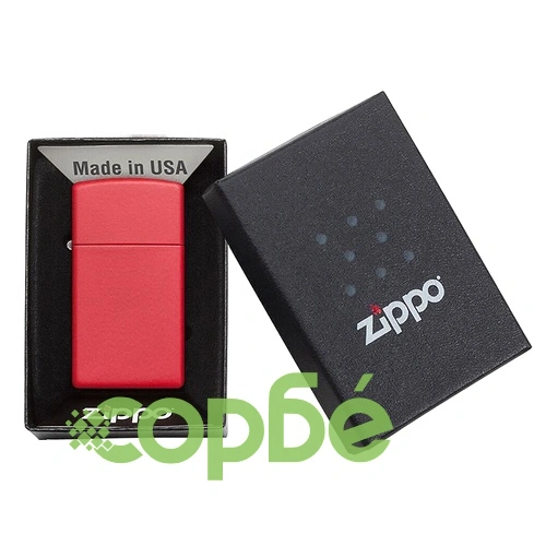 Запалка Zippo Slim® Red Matte ➤ топ цена ➤ sorbe.bg