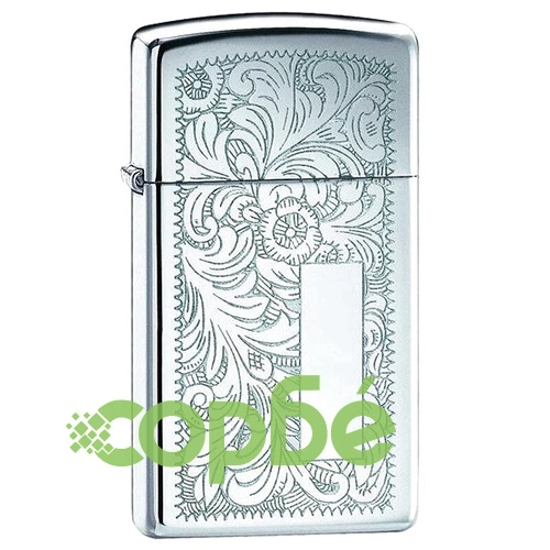 Запалка Zippo 1652 Venetian Polished Chrome, Slim ➤ топ цена ➤ sorbe.bg