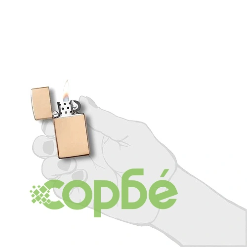Запалка Zippo 1654B  Polished Brass, Slim ➤ топ цена ➤ sorbe.bg