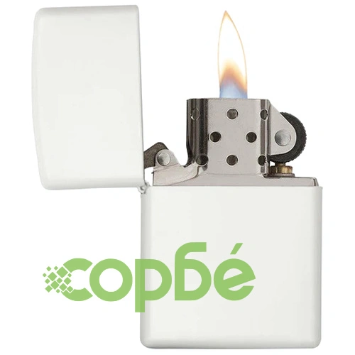 Запалка Zippo 214  White Matte ➤ топ цена ➤ sorbe.bg