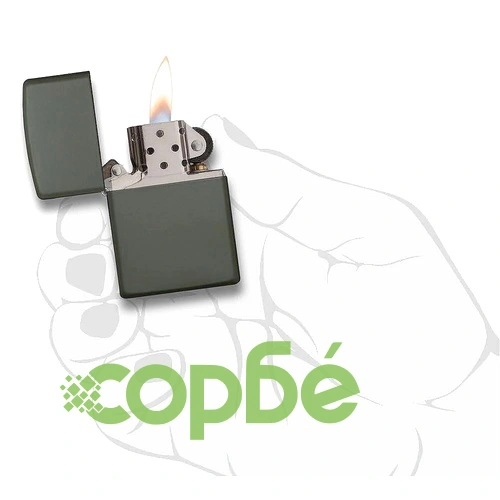 Запалка Zippo 221 Green Matte ➤ топ цена ➤ sorbe.bg