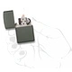 Запалка Zippo 221 Green Matte
