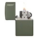 Запалка Zippo 221ZL Green Matte