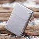 Запалка Zippo 230 - Brushed Chrome Vintage with Slashes