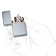 Запалка Zippo 230 - Brushed Chrome Vintage with Slashes
