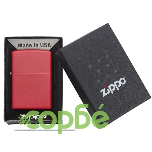 Запалка Zippo 233 Red Matte ➤ топ цена ➤ sorbe.bg