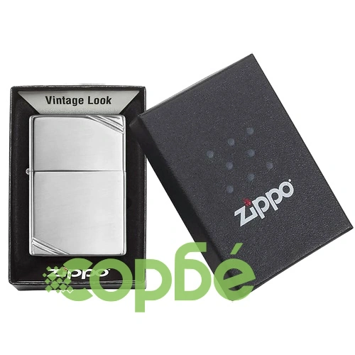 Запалка Zippo 260 - High Polish Chrome Vintage with Slashes ➤ топ цена ➤ sorbe.bg