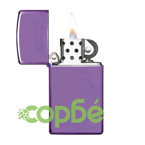 Запалка Zippo Slim® High Polish Purple ➤ топ цена ➤ sorbe.bg
