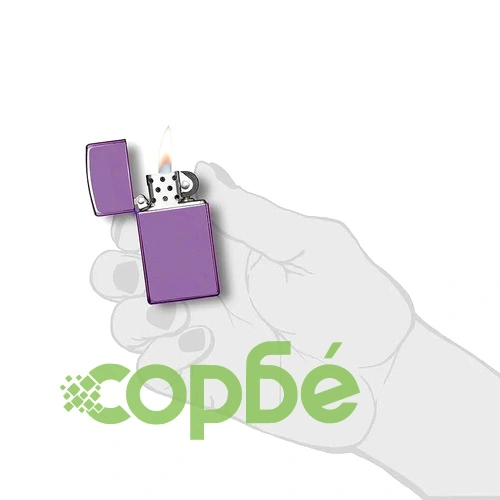Запалка Zippo Slim® High Polish Purple ➤ топ цена ➤ sorbe.bg