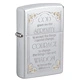 Запалка Zippo Serenity Prayer, Satin Chrome