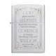 Запалка Zippo Serenity Prayer, Satin Chrome
