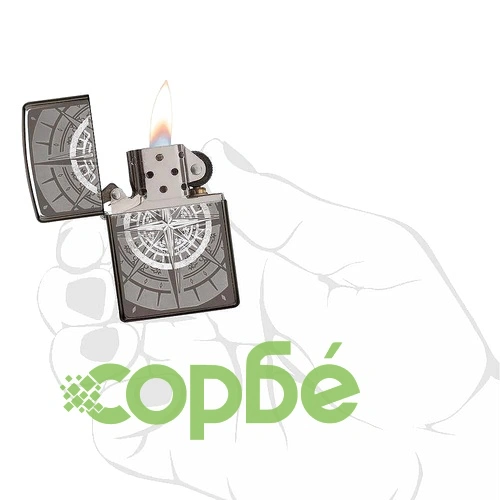 Запалка Zippo 29232 Black Ice® Compass ➤ топ цена ➤ sorbe.bg